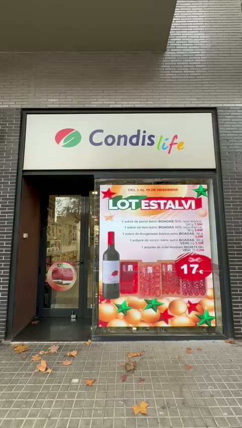 Pantalla LED escaparate Condis